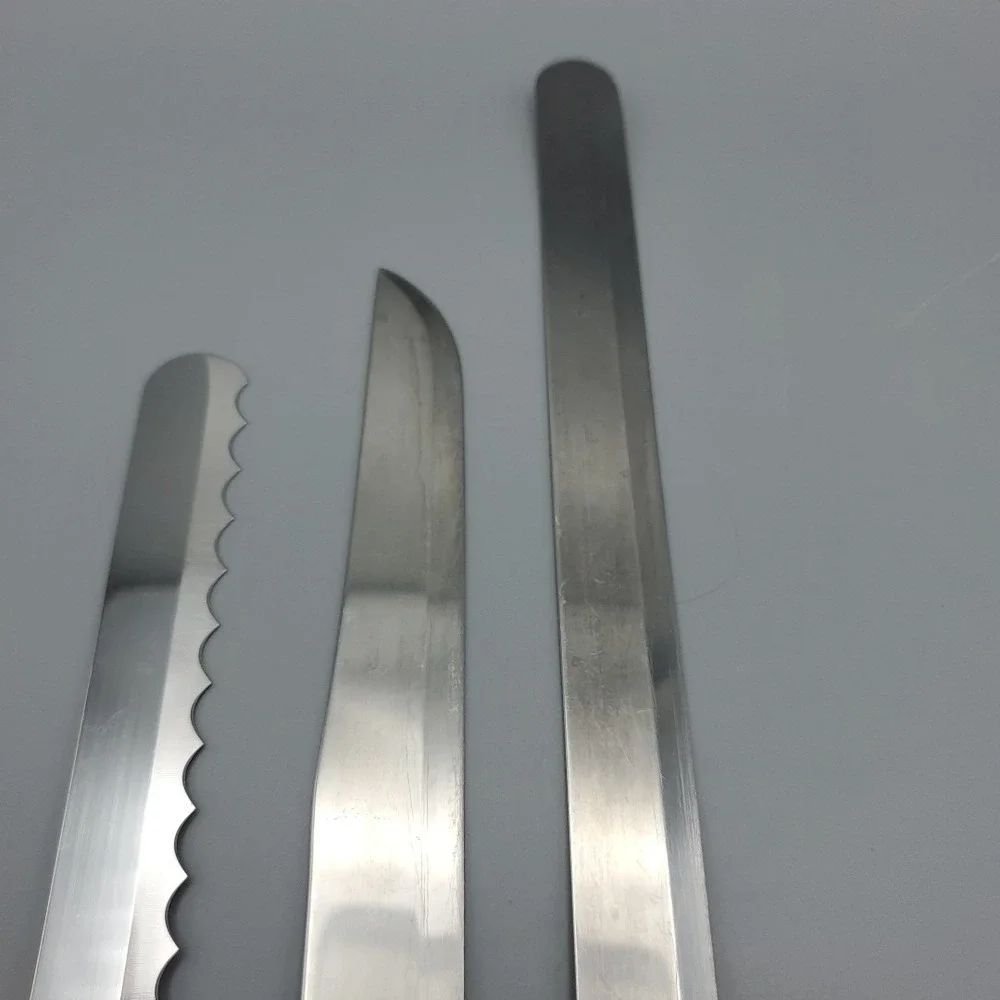 Rada Cutlery Knife Set of 3,‎ 1 Serrated 2 Straight Slicer Meat & Bread Knives